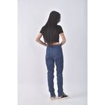 (2XL) lativ丹寧牛仔質感棉質藍色長褲二手衣, , large