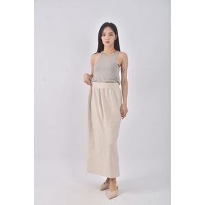 (M) 【依庭私服】質感杏色長裙二手衣