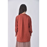 (M) uniqlo排扣紅色長袖上衣二手衣, , large