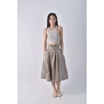 (S) liz lisa格紋棕色綁帶長裙二手衣, , large