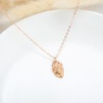 【Angel & Me】Heart s925 sterling silver 18k Rose Gold plated necklace gift, , large