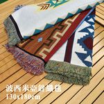 【Treewalker 萊茂】波西米亞針織毯 130*180  (隨機出貨), , large