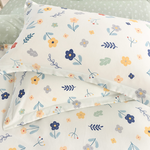 【Betrise】Chuchen Ruomeng | Environmentally friendly printing and dyeing anti-mite and antibacterial 100% combed cotton dual-purpose quilt and bed sheet set - double, , large