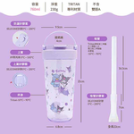 Tritan Tumbler Cup With Straw, , large