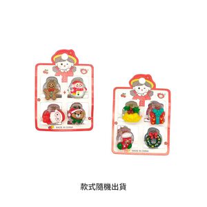 4入聖誕造型抓夾(款式隨機出貨)