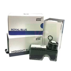 【萬寶龍 MontBlanc】 瓶裝墨水 60ML / 瓶 128184 黑 /128185 皇家藍 /128186午夜藍調