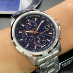 [星晴錶業]MASERATI手錶,44mm,R8873645004寶藍色錶面銀錶殼銀色精鋼錶帶款, , large