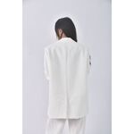 (M) wear to eat西裝寬鬆白色外套二手衣, , large