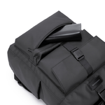 KINGSONS Roll Top Commuter Backpack-brown, 日暮沙, large