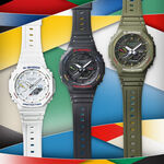 CASIO 卡西歐 G-SHOCK 八角 太陽能藍芽多彩手錶 GA-B2100FC-1A, , large