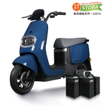 【向銓】Rolling Start雙電版-微型電動二輪車 PEG-080 /吉立 M01(吉立電動車+鋰電池X2顆) (爵士藍), , large