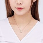 ULOO Twinkle 浪花波紋圓型吊飾項鍊-玫瑰金 UN4003530, , large