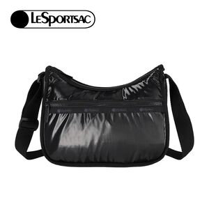 Lesportsac Classic Hobo 經典斜背包 送禮推薦-亮面黑