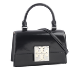 TORY BURCH Bon Bon 平滑牛皮迷你翻蓋手提/斜背二用包/黑色, , large