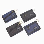 【YUN JOIN】 Denim nylon tri-fold short clip, , large