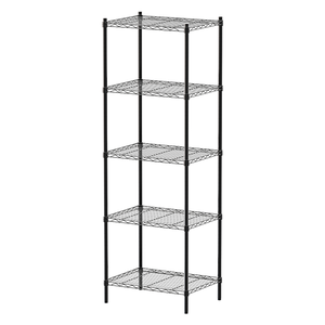 【Y HOUSE】60x45x180cm Lightweight Five-layer Iron Rack Iron Rack Shelf - Painted Black