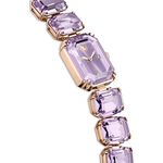 SWAROVSKI 施華洛世奇 八角方形水晶手鍊手錶 女錶-紫色/23x17mm(5722364), , large