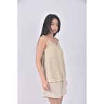 (S) 8happy質感吊帶棉質純棉綠色上衣二手衣, , large