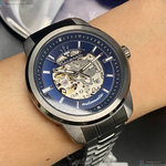 [星晴錶業]MASERATI手錶,44mm,R8823121001寶藍色錶面黑錶殼深黑色精鋼錶帶款, , large
