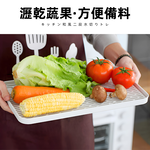 【上手家居】雙層瀝水盤39x22cm-白色(茶盤/瀝水杯架/泡茶盤/置物盤/濾水盤/廚房用品), , large