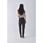 (S) fashion leisure高腰丹寧牛仔黑色長褲二手衣, , large