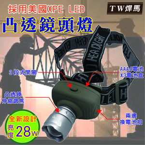 [寶旺旺] 美國XPE LED 凸透頭燈 CY-H5901