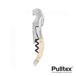 Pulltex Cordoba Bone Handle Hand Made Corkscrew with Leather Case Set
