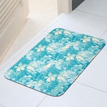 【Monster】 Soft Diatomaceous Earth Absorbent Mat – Verdant Garden (60x40cm) – Green Lotus, , large