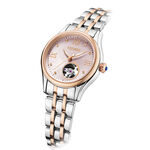 CITIZEN 星辰 小鏤空優雅機械女錶-銀x玫瑰金/28.5mm PR1044-87X, , large