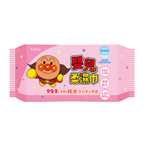 幸福物語嬰兒純水濕巾(80抽)_麵包超人