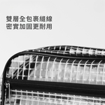 透明網格斜背無塵包 大款(無分隔)40*30*8cm 17吋, , large