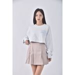 (S) 質感百褶杏色短裙二手衣, , large