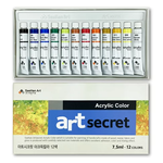 【Art Secret】秘密 壓克力 顏料 7.5ml  12色 / 組 B0312A, , large