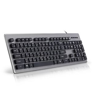 E-BOOKS Z3 Mechanical Feel Noise Reduction Wired Keyboard USB Plug-in Low-Noise Chocolate Keys Dustproof and Water-Resistant Thunder Carved Keycaps