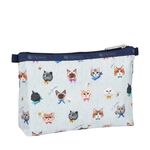 LeSportsac COSMETIC CLUTCH 雙層拉鍊化妝包 - 晴空貓語, , large