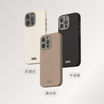 Moshi iPhone 15 Napa 皮革保護殼 支援Magsafe 手機殼-iPhone 15 Pro,午夜黑 (現貨), , large
