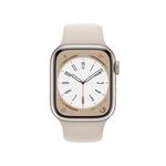 Apple Watch S8 GPS ; 45mm 星光色鋁金屬錶殼搭配星光色運動型錶帶 _ 台灣公司貨+贈, , large