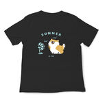 JZ TEE Shiba Inu-Blowing Fan Graphic Tee, , large