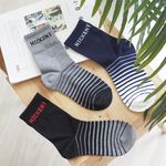 [Kaimei Cotton] 12 pairs of random excellent MIT Taiwan made combed cotton 2/2 pure cotton women's socks bottom stripe style, , large
