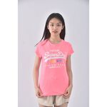 (S) superdry圖案粉色短袖上衣二手衣, , large