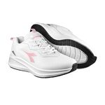 DIADORA迪亞多那 輕量專業慢跑鞋 女運動鞋 女鞋 反光 透氣 吸震 減壓 Q彈 乳膠鞋墊 耐磨 止滑 白粉 粉紫, , large