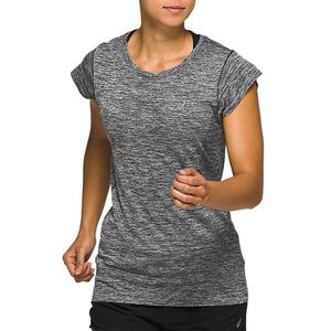 Asics Top 女 短袖 涼感 無縫 運動 訓練 慢跑 反光 柔軟 舒適 灰 [2012A786-001]