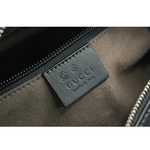 GUCCI GG Supreme 塗層帆布及皮革中款相機包/米色/黑色, , large