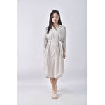 (L) lativ直條紋棕色洋裝二手衣, , large