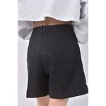 (XL) ined質感黑色短褲二手衣, , large