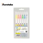 *需預訂【Kuretake吳竹】ZIG Clean Color Dot點點筆 螢光色 六入組 (TCSD-6100-6), , large