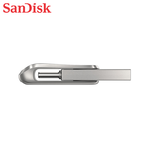 【SanDisk】Ultra Luxe 128G 銀色 TYPE-C USB 3.2 雙用 OTG 旋轉隨身碟 讀取速度 400MB/s, , large