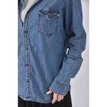 (S) euro como丹寧牛仔質感棉質純棉藍色外套二手衣, , large