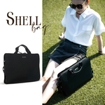 【AXIO】Shell BRIEFCASE 經典手作頂級貝殼公事包(Shell-FB) 黔黑色, , large