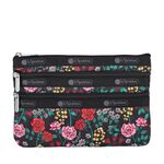|快速出貨|Lesportsac 3-zip Cosmetic 三層拉鍊化妝包 送禮-馥郁花語, , large